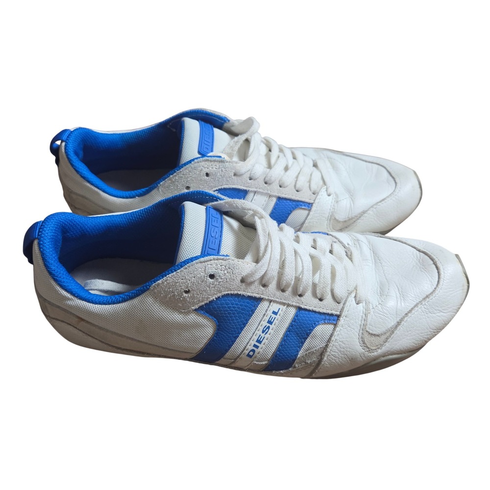 Diesel Gunner Leather Mesh Low Top Sneakers Mens 9 Y00326 Blokecore Retro